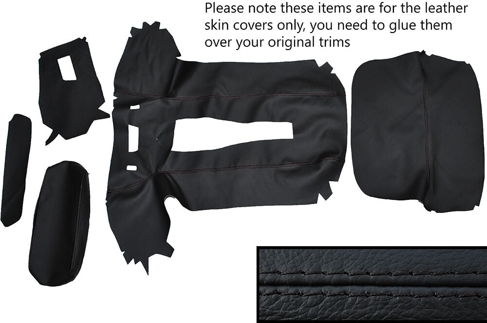 BLACK STITCH CENTRE CONSOLE & TUNNEL ODDMENT SKIN COVERS FOR LOTUS EUROPA TC
