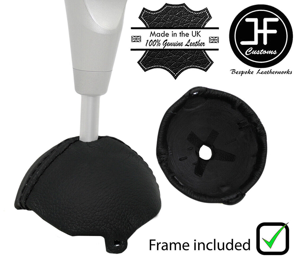 BLACK STITCH LEATHER GEAR SELECTOR TRIM COVER FOR HONDA CIVIC&TYPE S MK8 06-11