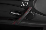 RED STITCH FITS  BMW E60 E61 07-11 FACELIFT 1X PASSENGER DOOR HANDLE COVER