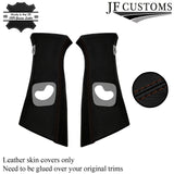 BROWN STITCH ITALIAN LEATHER PILLAR KIT COVERS FOR BMW 5 SERIES F10 F11 10-16