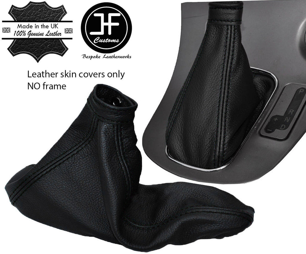 BLACK STITCH LEATHER AUTOMATIC GEAR HANDBRAKE GAITER FOR ALFA ROMEO 166 98-07
