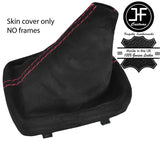 RED STITCHING REAL SUEDE MANUAL GEAR GAITER FITS AUDI A1 2011-2017 CUSTOM NEW