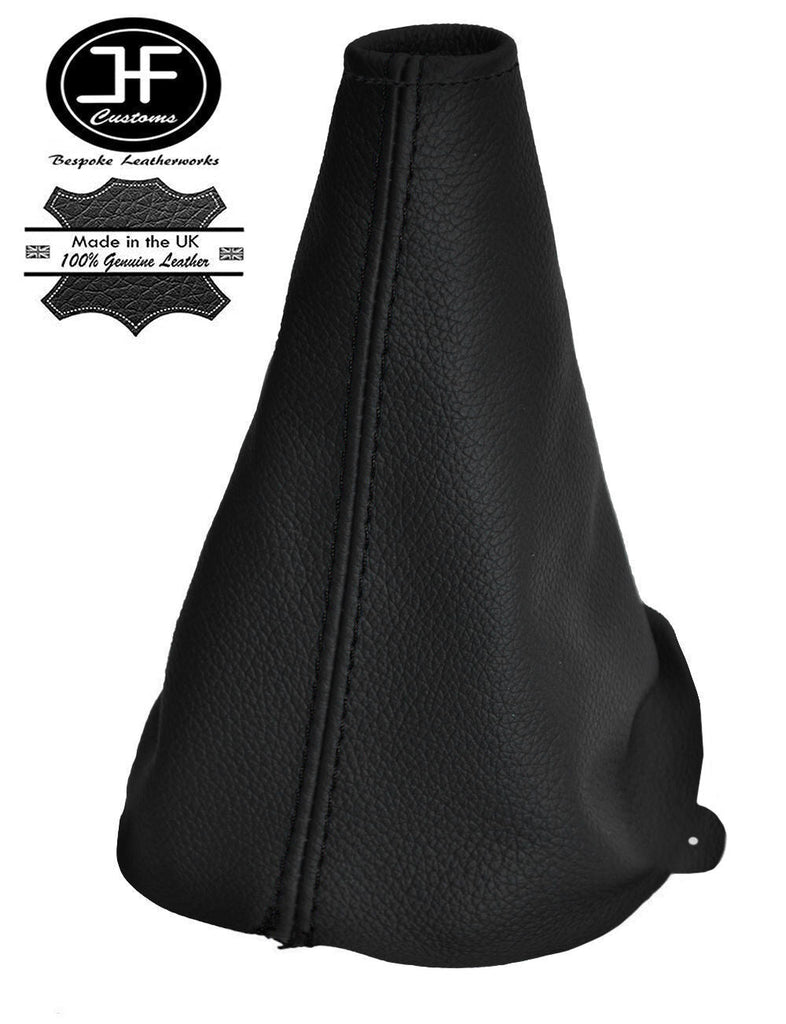 BLACK STITCHING REAL LEATHER MANUAL GEAR GAITER FITS FORD KA 1994-2008