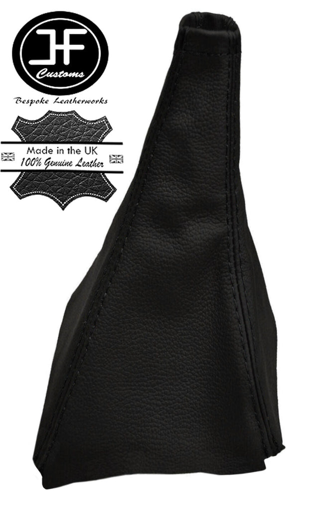 BLACK STITCHING REAL LEATHER MANUAL 5 SPEED GEAR GAITER FITS X-TRAIL 2001-2003