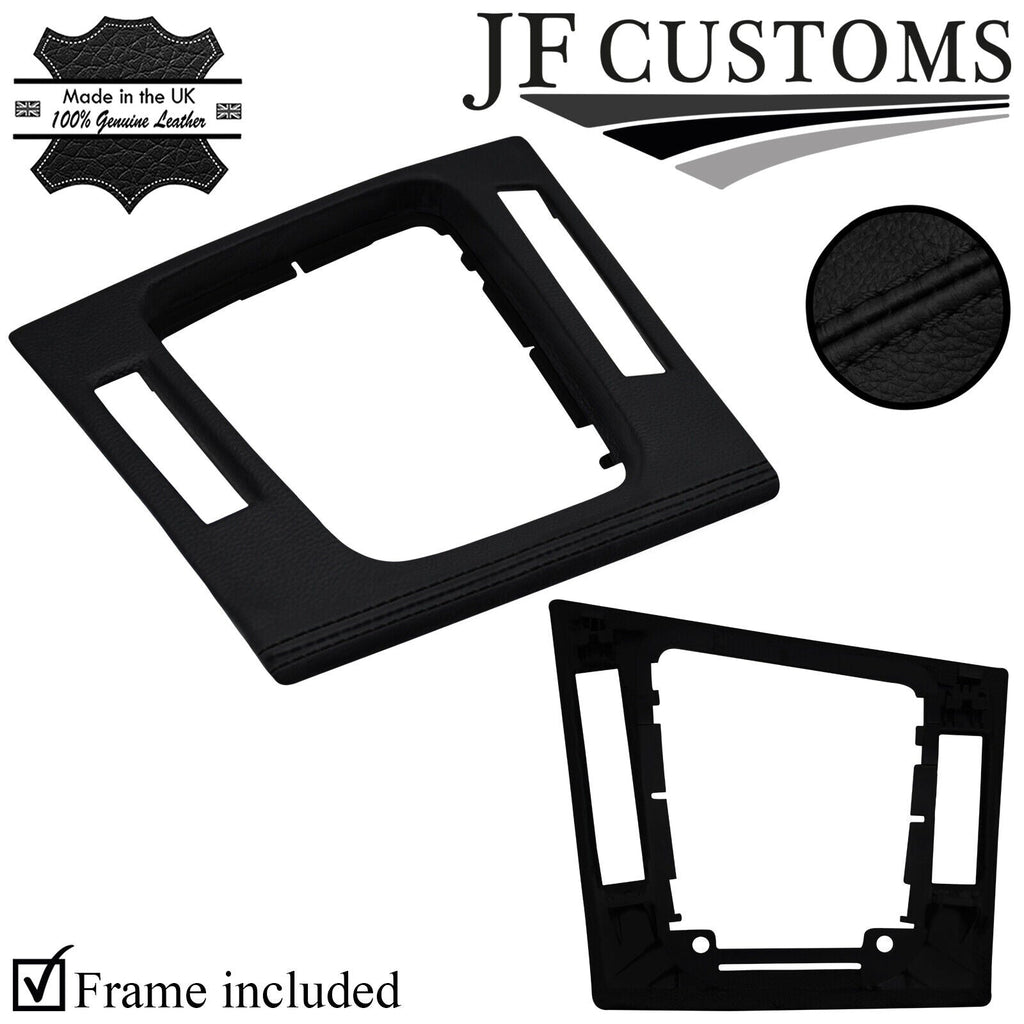 BLACK STITCH GEAR SURROUND COVER+FRAME FOR BMW E46 99-05 CONVERTIBLE JF2