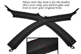 RED STITCH FITS AUDI TT MK1 COUPE 98-06 2X WINDSCREEN PILLAR LEATHER SKIN COVERS