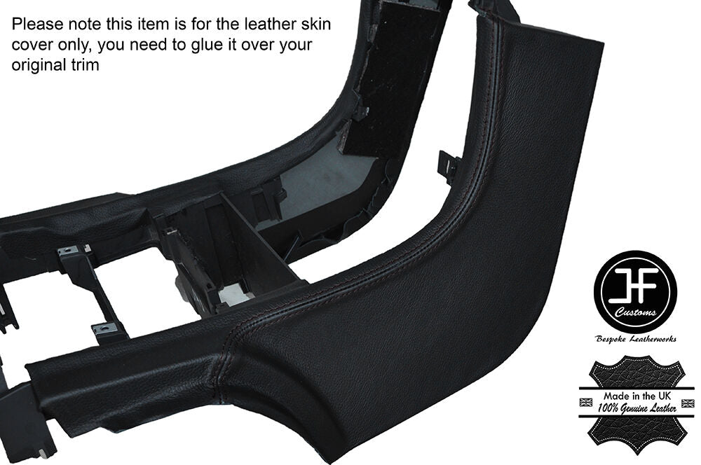 BLACK STITCH DASH CENTER CONSOLE LEATHER COVER FITS CHRYSLER CROSSFIRE 03-08
