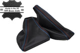 TRI STITCH LEATHER MANUAL GEAR HANDBRAKE SET FITS BMW E39 1995-2003 CUSTOM NEW