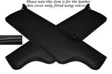 WHITE STITCHING FITS JAGUAR XJ6 SERIES 2 2X SUN VISORS LEATHER COVERS ONLY
