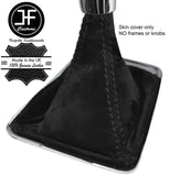 BLACK STITCH SUEDE GEAR GAITER FITS VAUXHALL OPEL ZAFIRA C TOURER 2012-2018