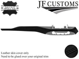 BLACK STITCH ITALIAN LEATHER DASHBOARD TRIM COVER FOR FORD FOCUS MK4 18-20