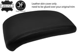 BLACK & BLACK TOP GRAIN LEATHER ARMREST LID COVER FITS NISSAN JUKE 2010-2019