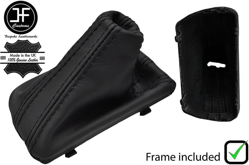 BLACK STITCH NAPPA LEATHER AUTO S TRONIC GEAR+PLASTIC FRAME FOR AUDI TT 15-18