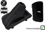 BLACK STITCH NAPPA LEATHER AUTO S TRONIC GEAR+PLASTIC FRAME FOR AUDI TT 15-18