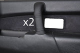 black stitching FITS ISUZU TROOPER 91-98 2X DOOR HANDLES LEATHER COVERS