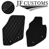 WHITE  DIAMOND STITCH VINYL 4X TAILORED FLOOR CARPET FOR VOLVO V70 MK2 00-07 JF1