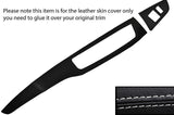 WHITE STITCH TWO PIECE DASH KIT LEATHER COVERS FITS MITSUBISHI LANCER EVO 7 8 9