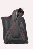 red stitching FITS VAUXHALL VICTOR  67-76  REAL QUALITY GEAR  GAITER LEATHER