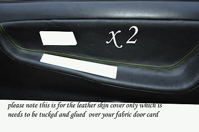 GREEN STITCH FITS NISSAN 200 SX S13 88-93  2 X DOOR CARD TRIM COVERS ONLY