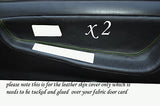 GREEN STITCH FITS NISSAN 200 SX S13 88-93  2 X DOOR CARD TRIM COVERS ONLY