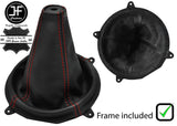 RED STITCH LEATHER MANUAL GEAR+PLASTIC FRAME FITS SSANGYONG KYRON 05-15