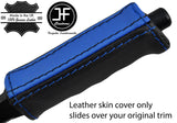 BLACK & BLUE STRIPE HANDBRAKE HANDLE LEATHER COVER FITS BMW Z3 1995-2004