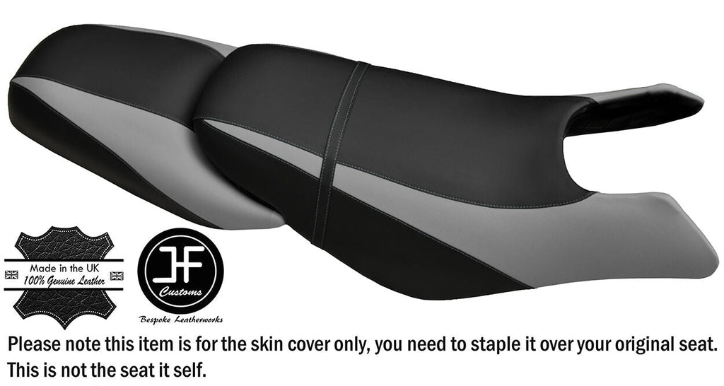 STYLE 2 BLACK GREY CUSTOM FOR SEADOO GTX GTI 97-01 FRONT REAR VINYL SEAT COVER