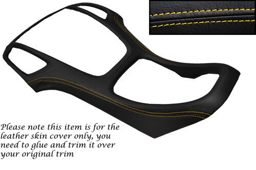 YELLOW STITCH CENTRE DASH SKIN COVER FITS VAUXHALL OPEL HOLDEN ASTRA J MK6 09-14
