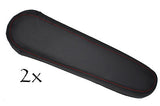 FITS NISSAN NOTE 2X ARMREST red stitch LEATHER COVERS CUSTOM NEW MADE IN UK