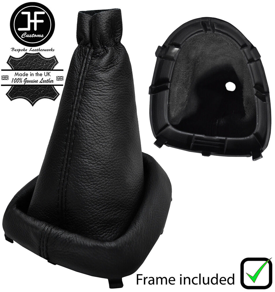 BLACK STITCH LEATHER MANUAL GEAR+PLASTIC FRAME FOR RENAULT SCENIC MK1 96-03