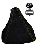YELLOW STITCH REAL SUEDE GEAR GAITER SHIFT BOOT FITS HONDA S2000 1999-2009