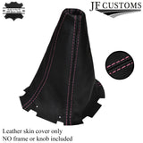 PINK STITCH FITS SUBARU IMPREZA & WRX STI 1998-2000 LEATHER GEAR GAITER