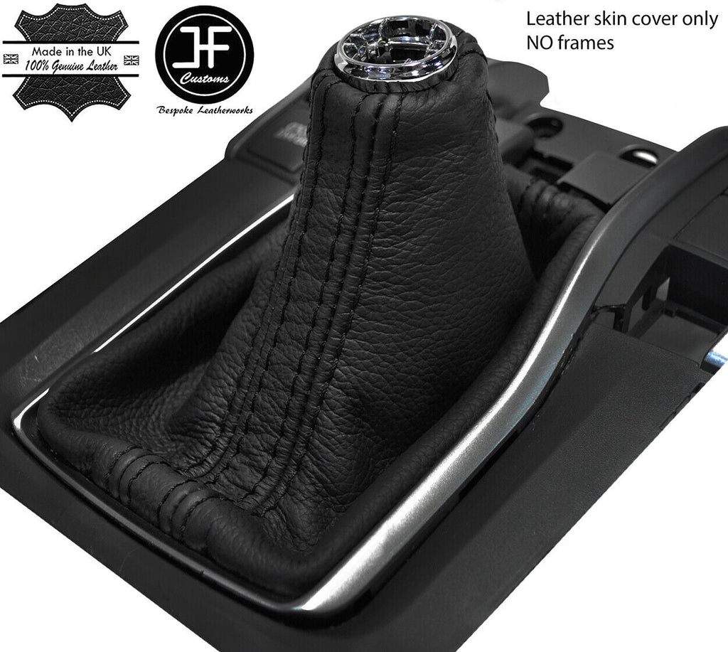 BLACK & BLACK STRIPE MANUAL REAL LEATHER FITS HONDA CIVIC MK10 2017-2019
