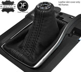 BLACK & BLACK STRIPE MANUAL REAL LEATHER FITS HONDA CIVIC MK10 2017-2019