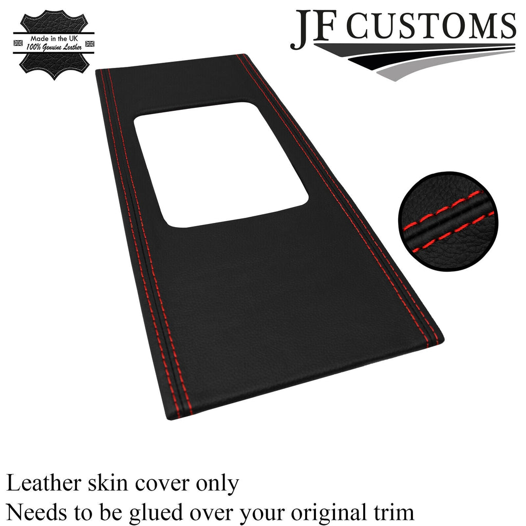 RED STITCH ITALIAN LEATHER GEAR SURROUND COVER FOR LEXUS LS400 1989-1994
