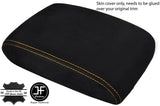 YELLOW STITCH FITS VW SCIROCCO 2008+ ARMREST COVER REAL SUEDE CUSTOM NEW