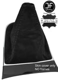 BLACK STITCHING REAL SUEDE MANUAL GEAR GAITER FOR VAUXHALL OPEL MOKKA 2012-2018