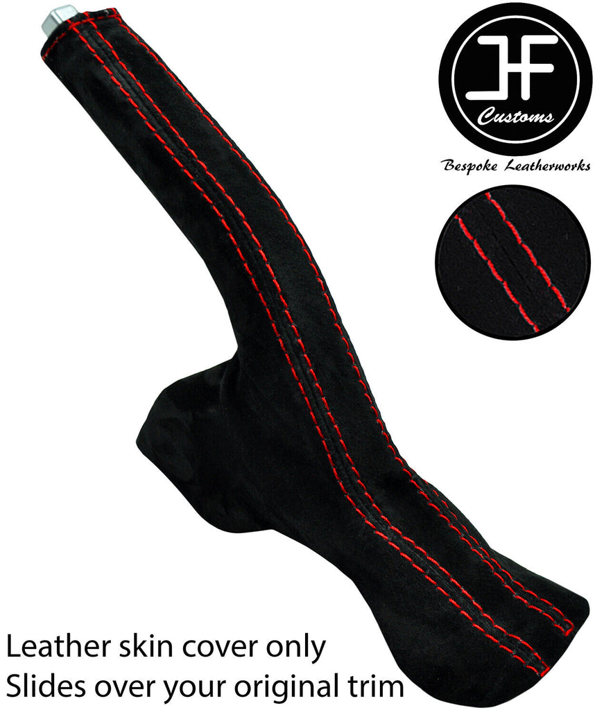 RED STITCHING REAL SUEDE HANDBRAKE GAITER FOR HYUNDAI i30 MK3 2017-2019