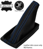 BLUE STITCH LEATHER HANDBRAKE GAITER FOR VAUXHALL OPEL TIGRA B TWINTOP 04-2009