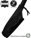 BLACK STITCH LEATHER HANDBRAKE GAITER + METAL FRAME FOR TOYOTA CELICA 1979-1981
