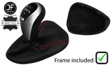RED STITCH NAPPA LEATHER AUTO DCT GEAR + PLASTIC FRAME FOR BMW E90 E92 E93 JFM