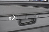 grey sttiching FITS VAUXHALL OPEL ZAFIRA B 05-11 2X DOOR HANDLE LEATHER COVERS