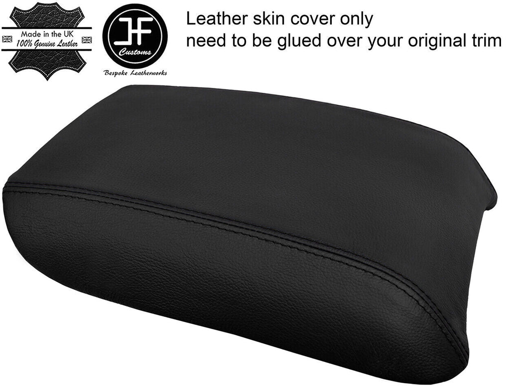 BLACK & BLACK ARMREST LID REAL LEATHER COVER FITS MERCEDES R CLASS W251 2006-12