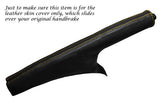 YELLOW STITCHING FITS NISSAN JUKE 2010-2013 + LEATHER HANDBRAKE GAITER ONLY