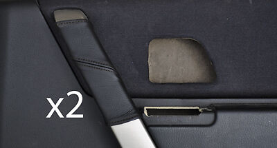 black stitch FITS LAND ROVER FREELANDER 04-06 2 X REAR DOOR HANDLE  COVERS