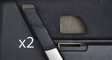 black stitch FITS LAND ROVER FREELANDER 04-06 2 X REAR DOOR HANDLE  COVERS