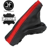 BLACK LEATHER & RED SUEDE HANDBRAKE GAITER FOR VAUXHALL OPEL ASTRA MK5 H 05-10