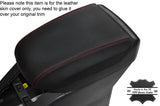 RED STITCHING LEATHER ARMREST SKIN COVER FITS VAUXHALL OPEL ANTARA 2006-2010