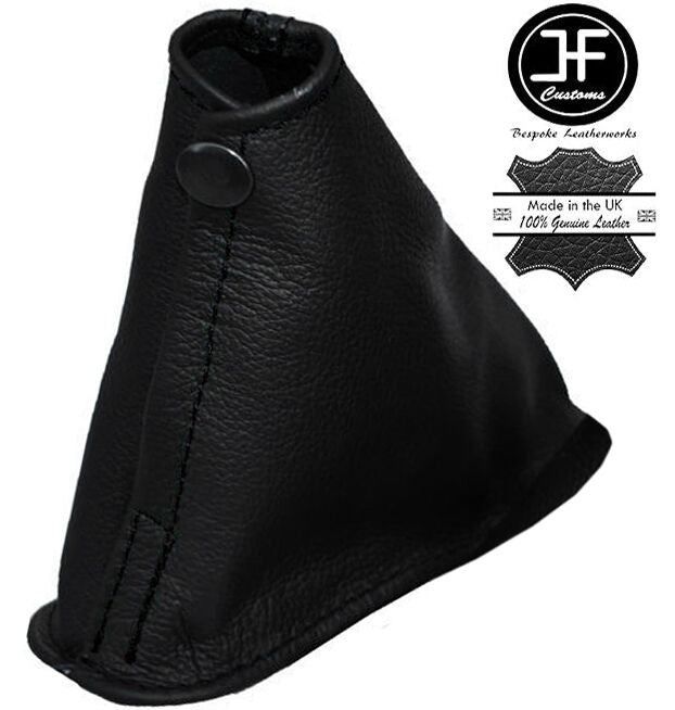 BLACK STITCH REAL LEATHER HANDBRAKE GAITER FITS SKYLINE R34 1998-2002 CUSTOM NEW