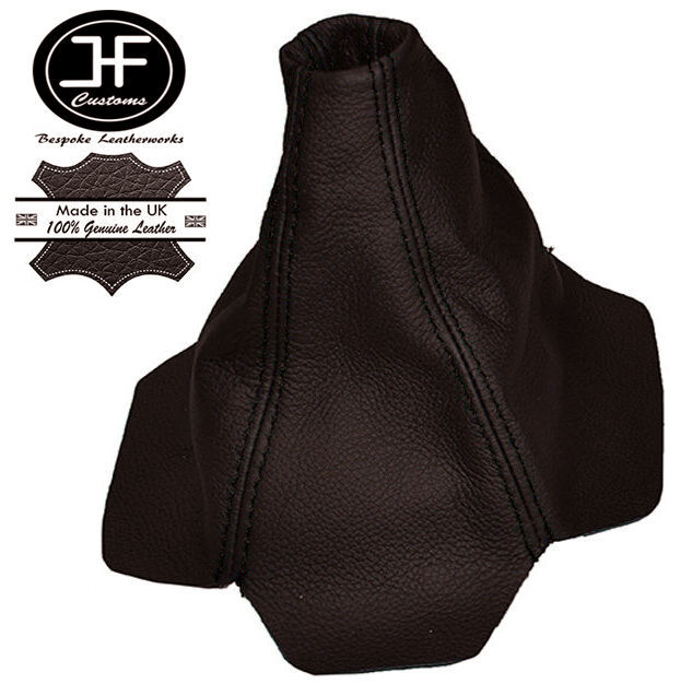 BROWN REAL LEATHER GEAR GAITER SHIFT BOOT FITS AUDI COUPE QUATTRO UR GT B2 85-87